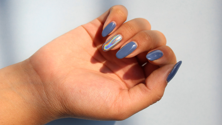 A single chrome nail 