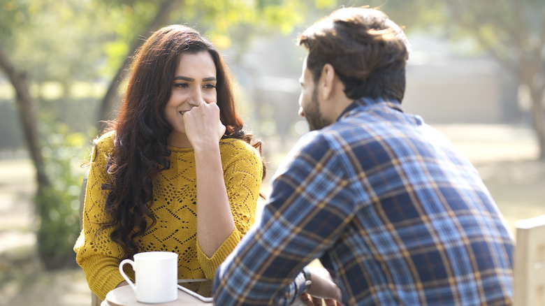 Couple out to coffee