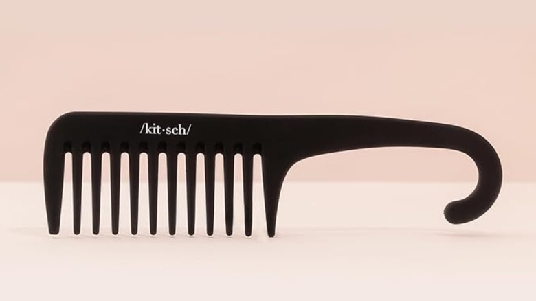 Kitsch black wide tooth comb