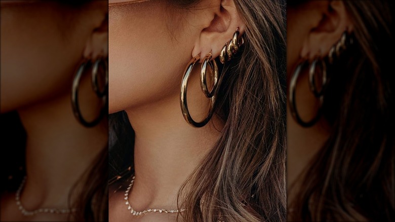 Bychari Large Sade Hoops