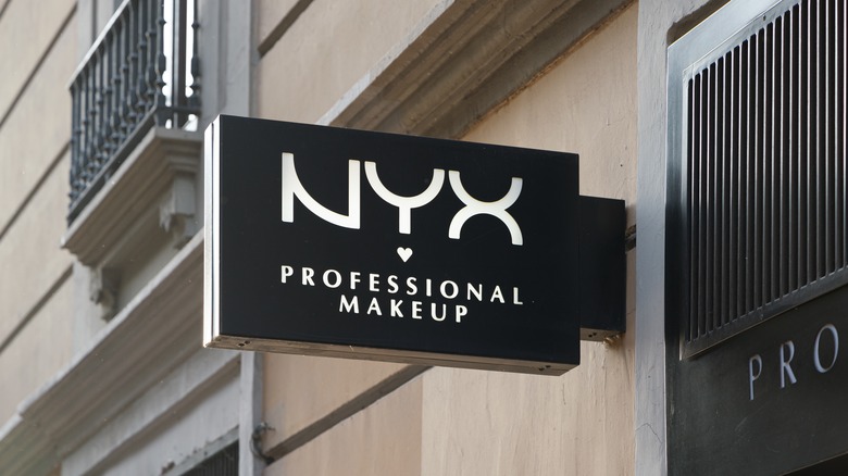 NYX Cosmetics logo and sign
