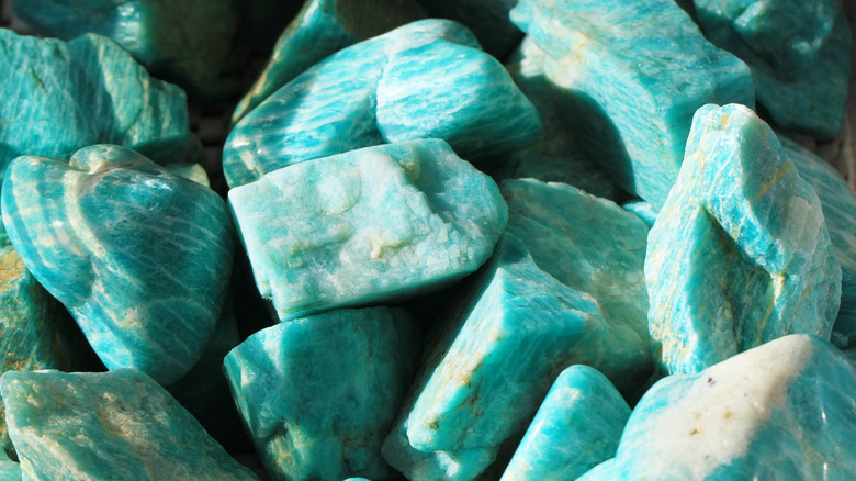 pile of amazonite