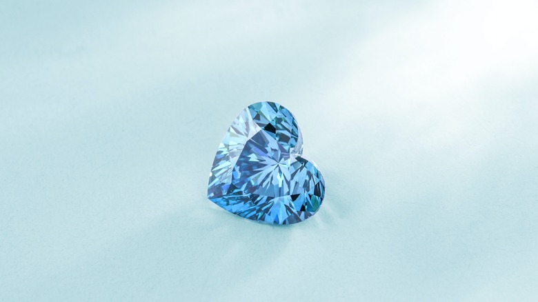 heart-shaped aquamarine