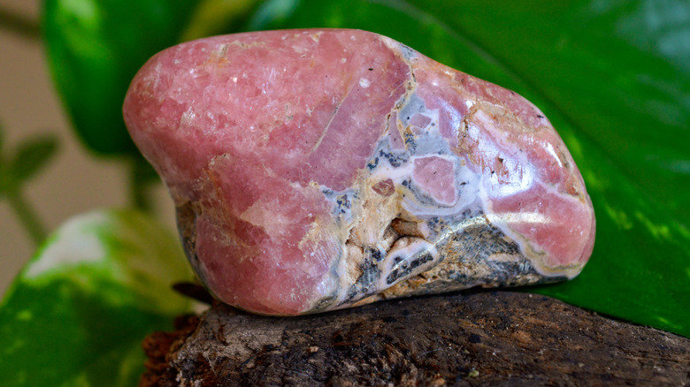 Polished rhodochrosite