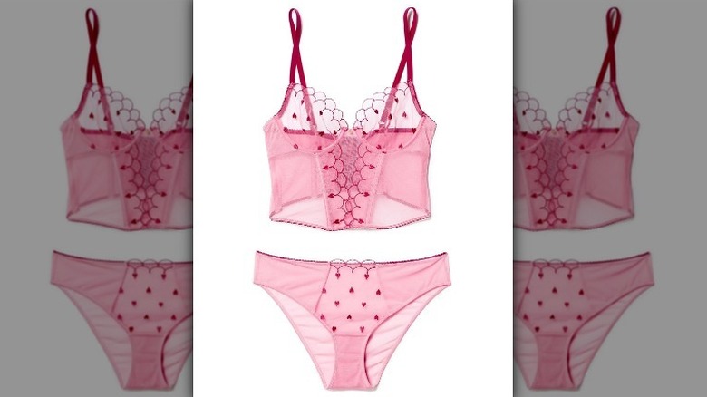 Pink lingerie set