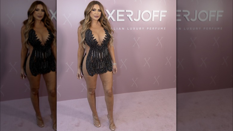 Larsa Pippen at the Xerjoff Perfume Collection launch in a minidress.