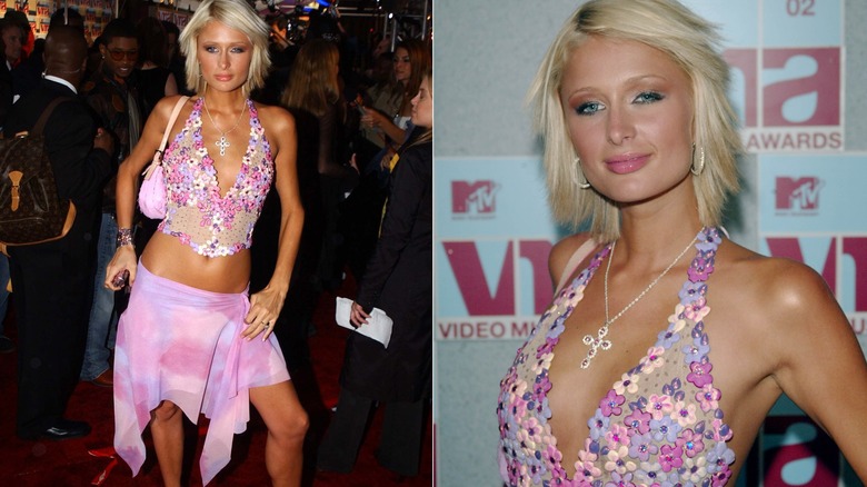 Paris Hilton Y2K pink outfit