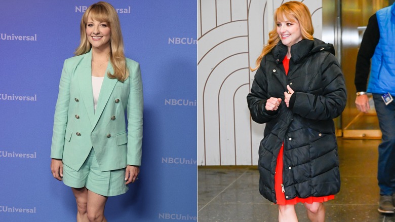 Melissa Rauch in shorts