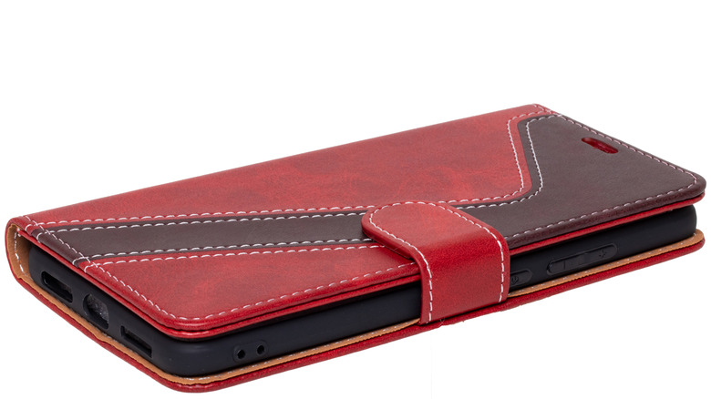 Red-brown phone case 