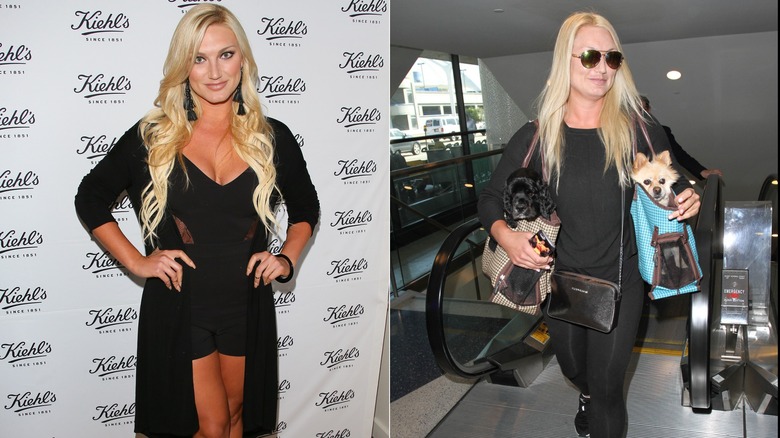 Brooke Hogan in black at the airport and on the red carpet