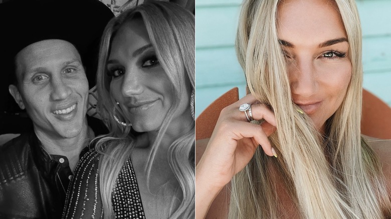 Brooke Hogan wearing a ring and taking a selfie