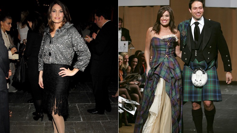 Kimberly Guilfoyle at fashion events in the mid 2000s.