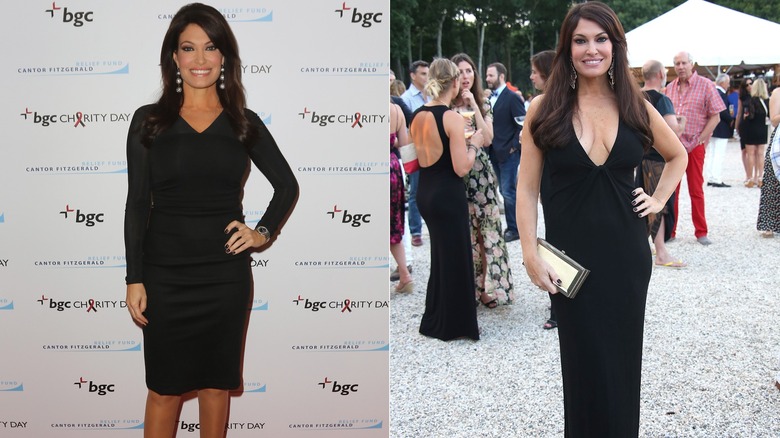 Kimberly Guilfoyle wearing black dresses in 2015.