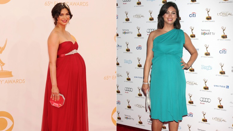 Morena Baccarin in maternity wear