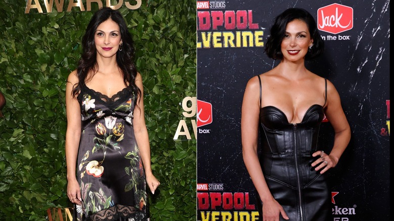 Morena Baccarin in florals