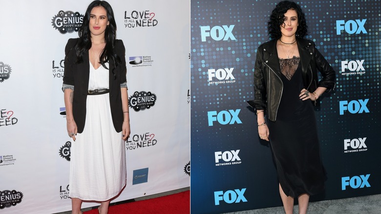 Rumer Willis with black hair