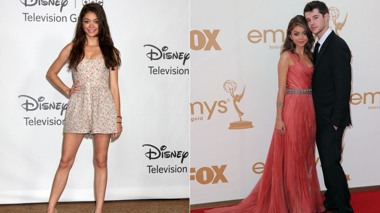 Sarah Hyland on red carpets as a teen.