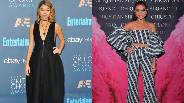 Sarah Hyland exploring edgier fashion in 2016 and 2017.