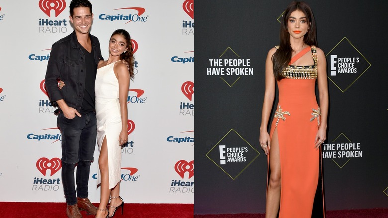 Sarah Hyland with Wells Adams in 2018.