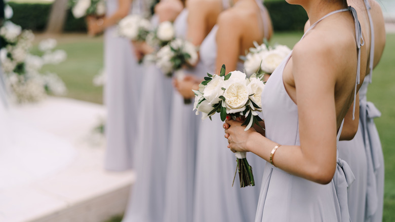 Bridesmaids at wedding