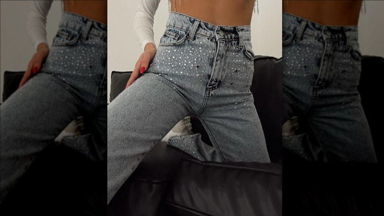 Bedazzled jeans