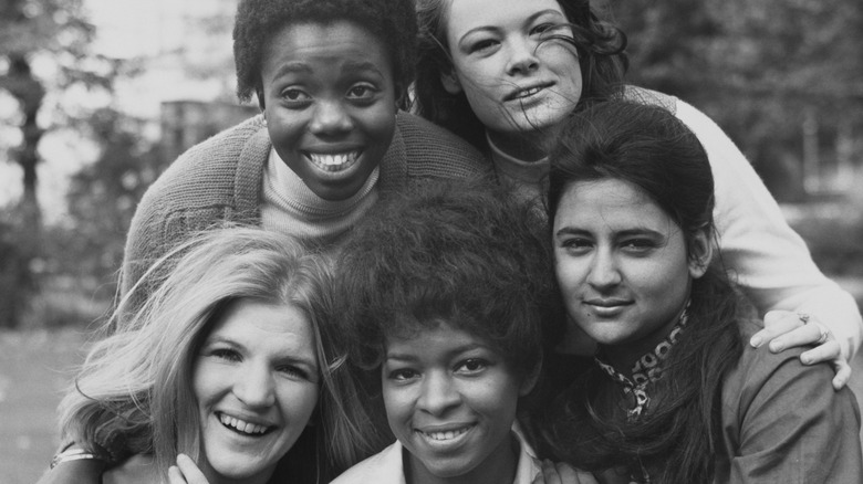 A smiling group of women 