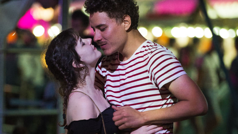 Couple at festival