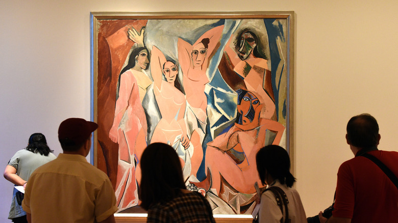 People looking at Picasso