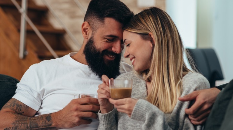 Bearded man and blond woman