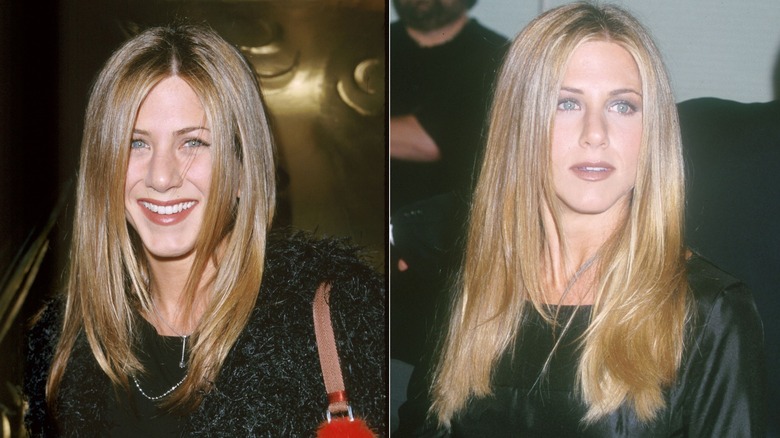 Jennifer Aniston sleek straight hair