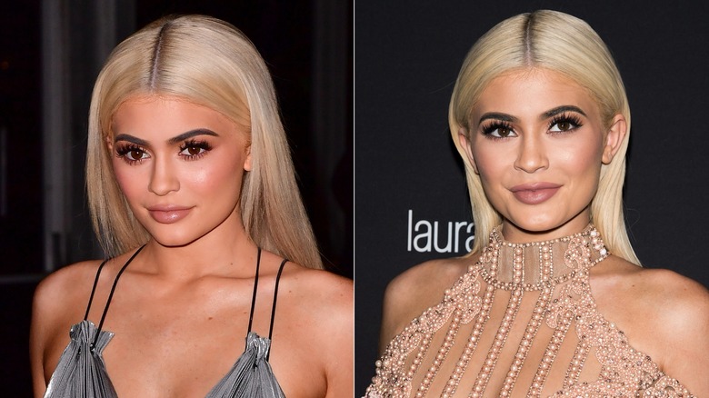 Kylie Jenner with blond hair