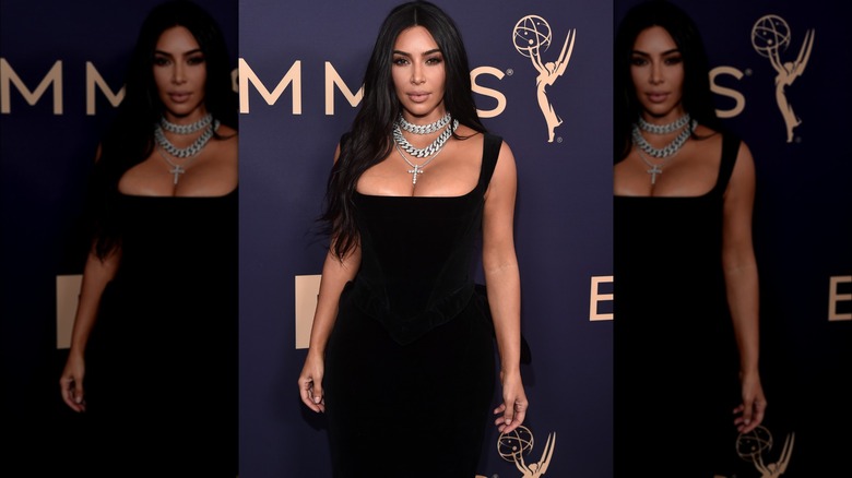 Kim Kardashian attending 2019 Emmys