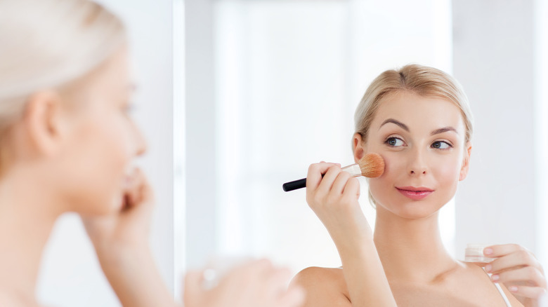 woman with sculpted lifted face