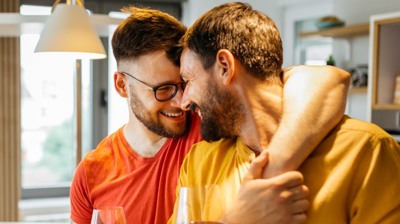 couple smiling