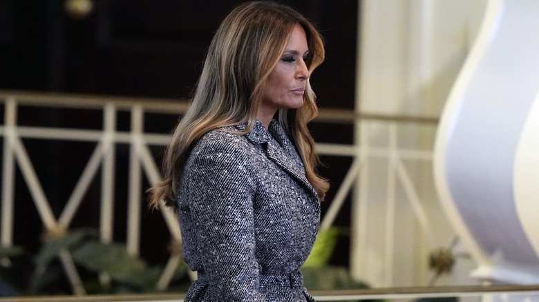 Melania Trump at memorial service