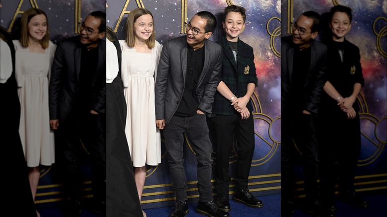 Vivienne and Knox Jolie-Pitt at "The Eternals" Premiere on October 27, 2021