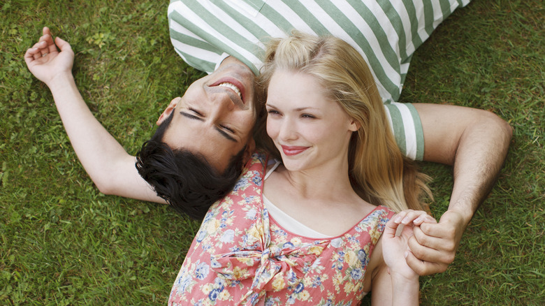 couple on grass