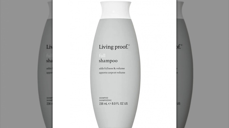 bottle of volumizing shampoo