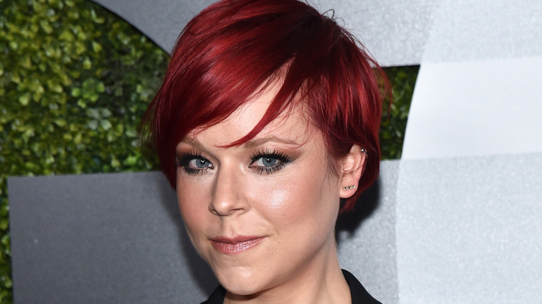 Tina Majorino with bright-red hair