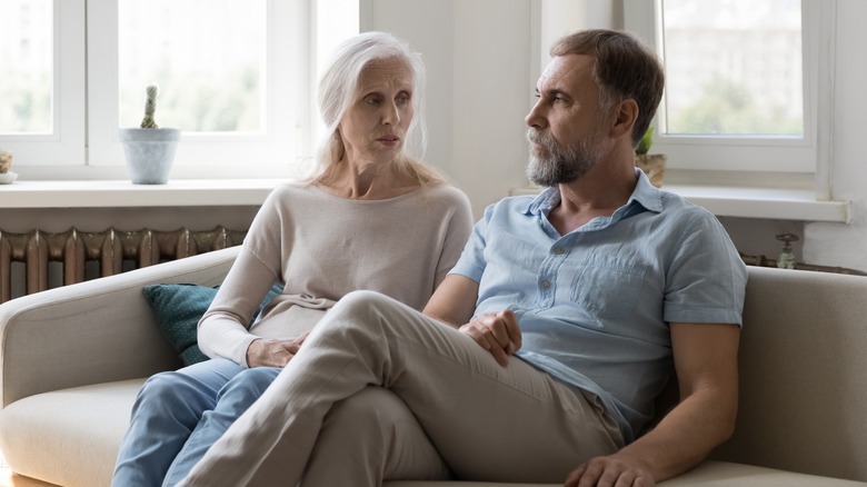 Couple having a serious talk