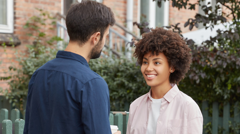 Man with beard and girlfriend