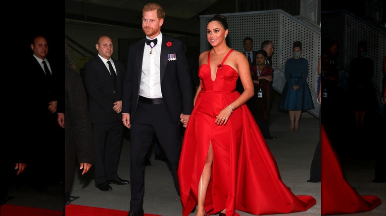 Meghan Markle red gown