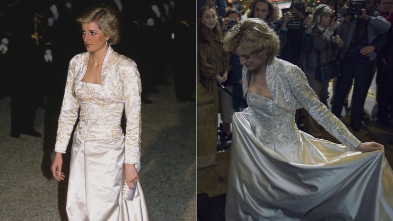 Princess Diana in gown and bolero