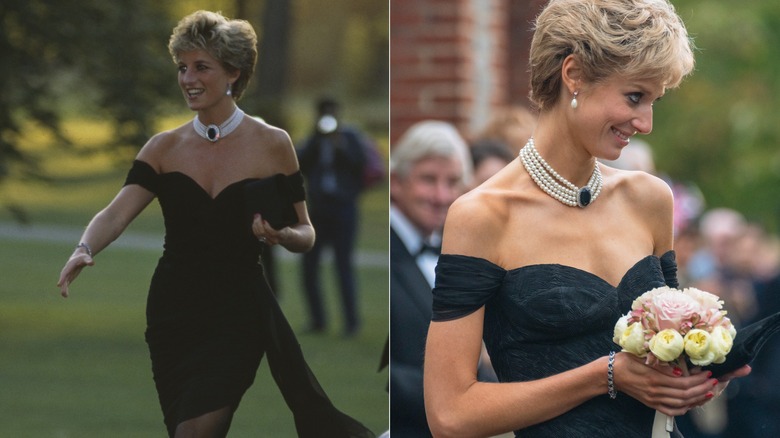 Princess Diana in her revenge dress