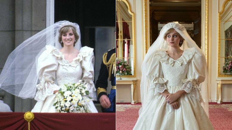 Princess Diana in wedding gown