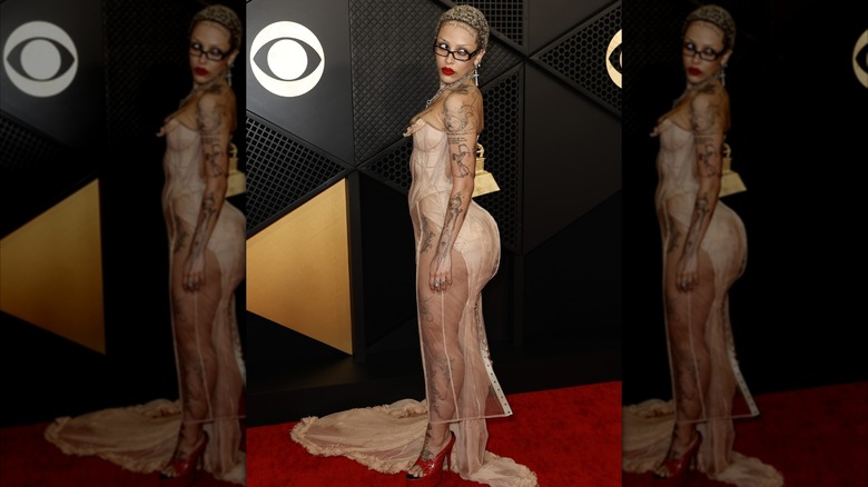 Doja Cat at the 2024 Grammy Awards.