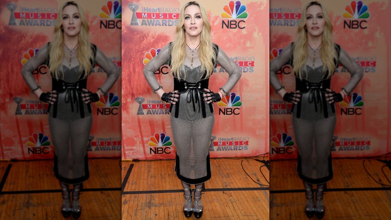 Madonna on the 2015 iHeartRadio Music Awards red carpet.