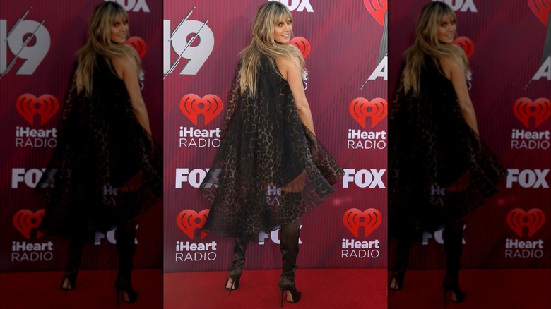 Heidi Klum on the 2019 iHeartRadio Music Awards red carpet.