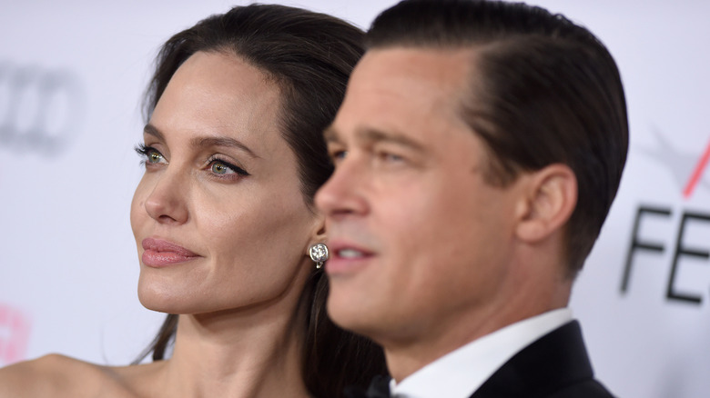 Angelina Jolie and Brad Pitt on the red carpet in 2015.