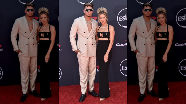 Brittany and Patrick Mahomes on red carpet